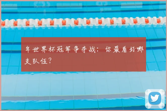 年世界杯冠军争夺战:你最看好哪支队伍?